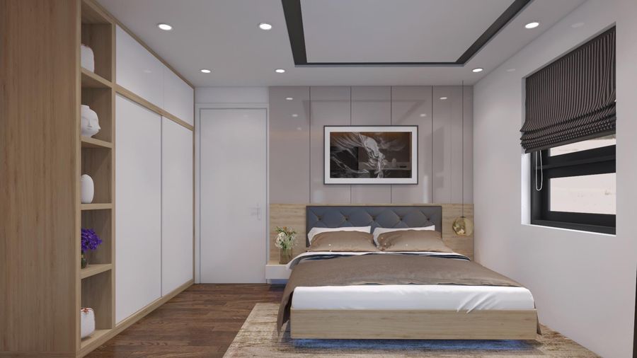 Lựa chọn nội thất thông minh và bố trí khoa học giúp phòng ngủ 15m2 rộng rãi thoải mái