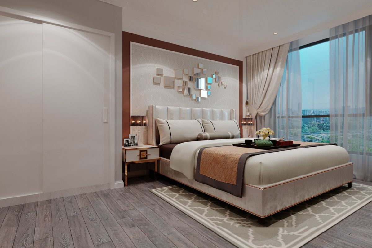 Mẫu thiết kế nội thất phòng ngủ tân cổ điển đẹp, sang trọng và hiện đại