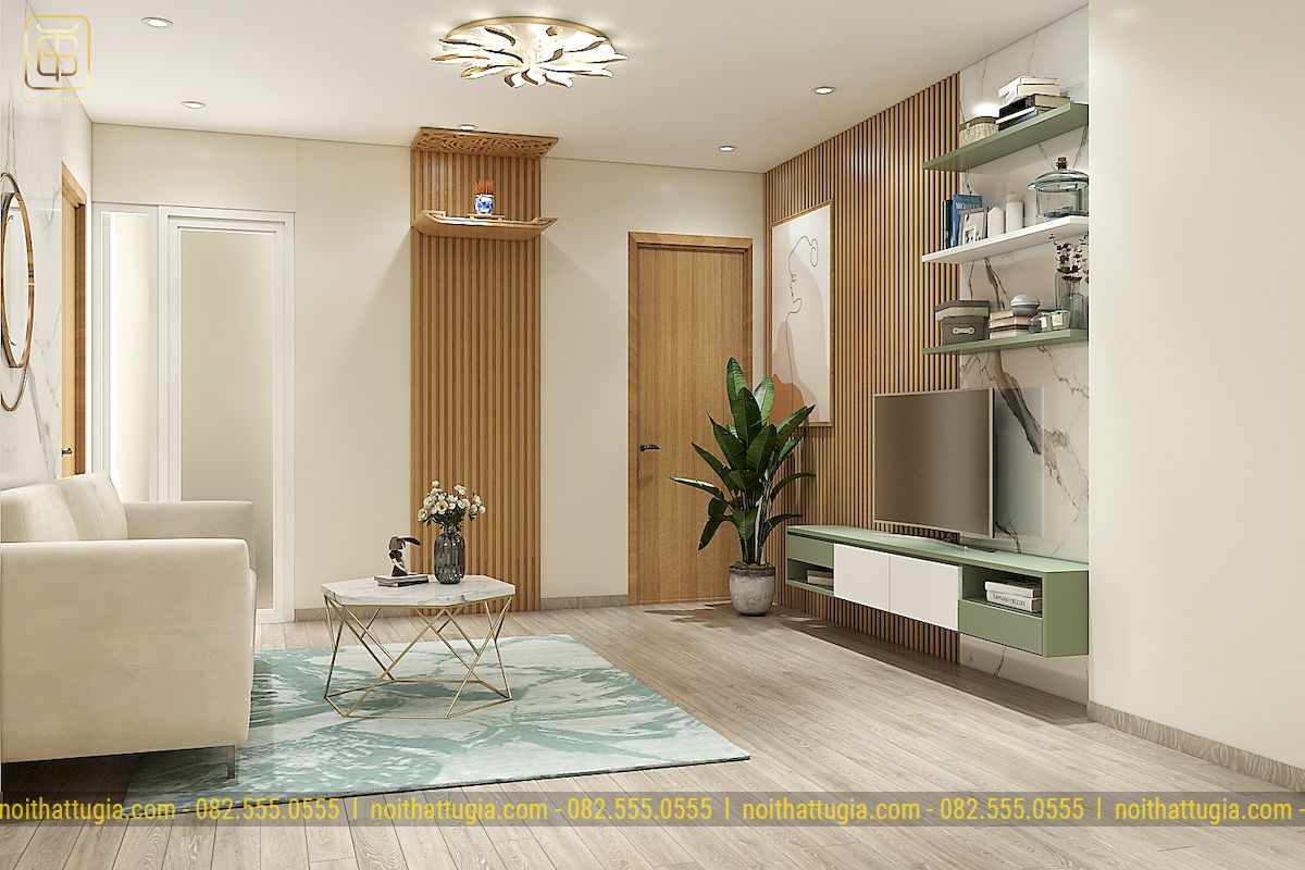 Nội thất căn hộ được thiết kế đơn giản tinh tế và cực kỳ tiện nghi