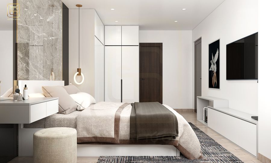Thiết kế chung cư 3 phòng ngủ với đồ nội thất đầy đủ tiện nghi 