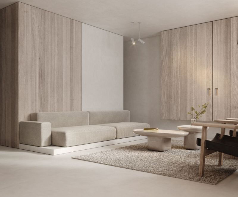 Phong cách nội thất tối giản kết hợp organic gần gũi, mềm mại