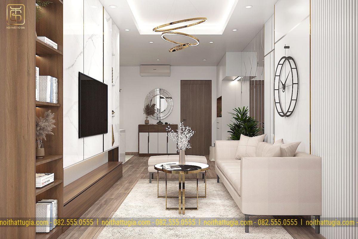 Báo giá 99 mẫu thiết kế nội thất chung cư 70m2 mới nhất 2023