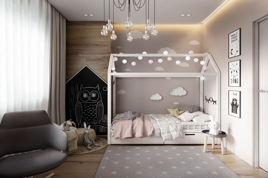 99 Mẫu thiết kế phòng ngủ cho bé gái Đẹp – Tiện nghi nhất 2021