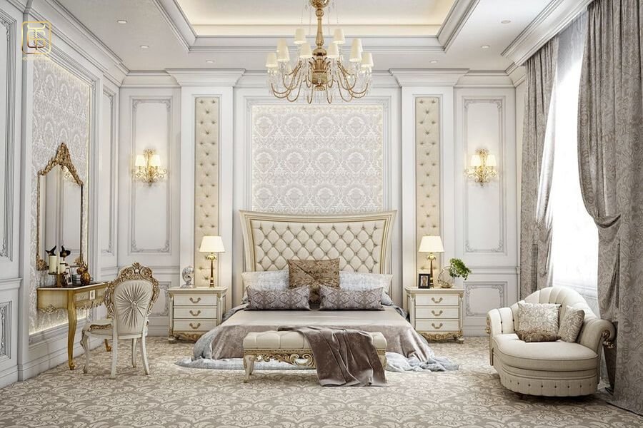 TOP 25 Mẫu phòng ngủ màu trắng đẹp sang trọng tinh tế  An Lộc