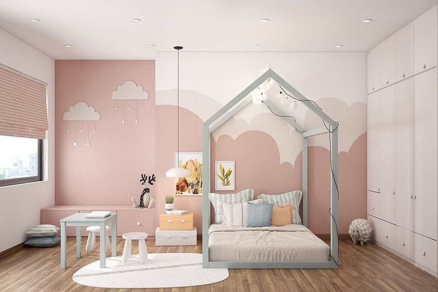 99 Mẫu thiết kế phòng ngủ cho bé gái Đẹp – Tiện nghi nhất 2021