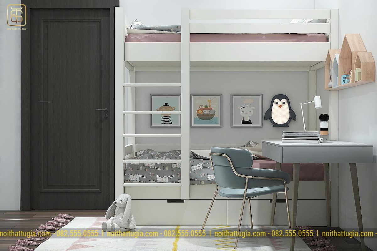 Phòng ngủ riêng trong thiết kế căn hộ mini 20m2