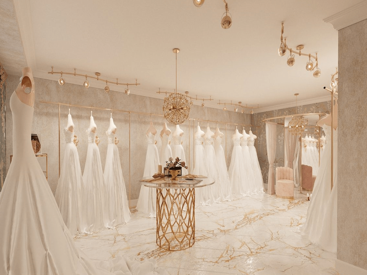 Thiết kế nội thất showroom áo cưới đẹp nhẹ nhàng mà cực chất  Tin tức