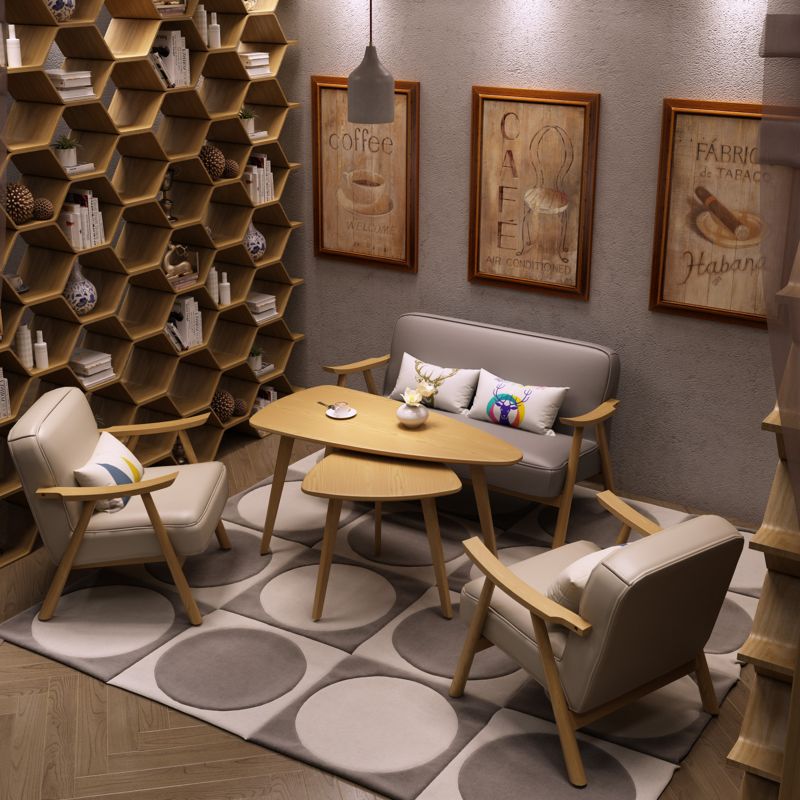 Thiết kế nội thất quán cafe với giá sách tổ ong mới lạ, độc đáo và thu hút