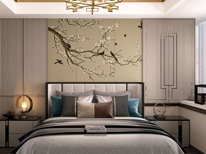 Thiết kế nội thất phòng ngủ hiện đại theo phong cách Nhật Bản đẹp