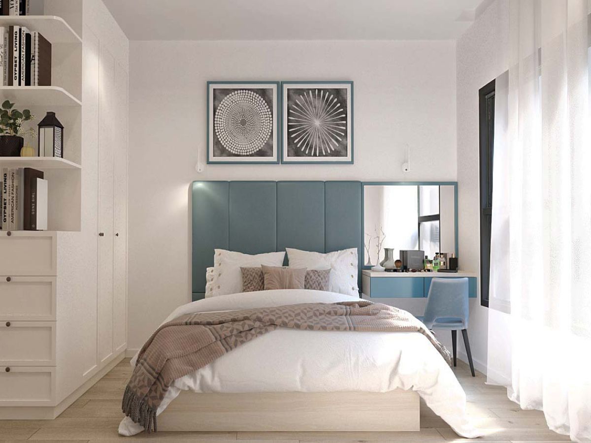 Thiết kế phòng ngủ tân cổ điển đơn giản nhưng vẫn đầy ắp sự tinh tế và sang trọng