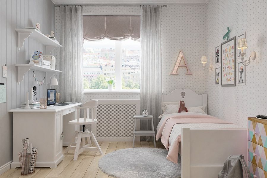 Trang trí phòng ngủ cho con gái 10 tuổi với phong cách tối giản nhẹ nhàng ấn tượng