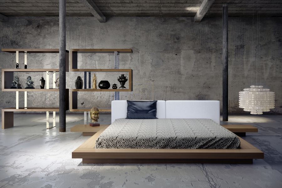 Phòng ngủ không giường phù hợp với những không gian tối giản