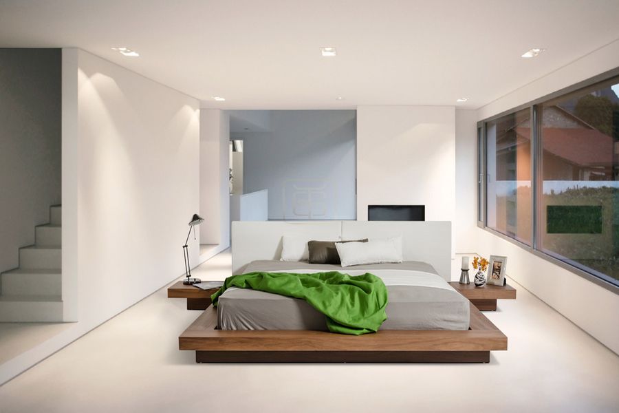 Trang trí phòng ngủ nhỏ cho nữ không giường với màu sắc nhẹ nhàng đơn giản