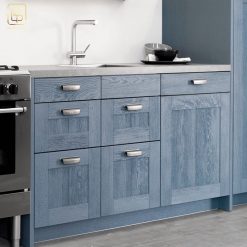 Tủ bếp hiện đại màu xanh TB63