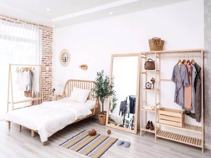 Xu hướng thiết kế nội thất tối giản kiểu Hàn trong phòng ngủ 10m2
