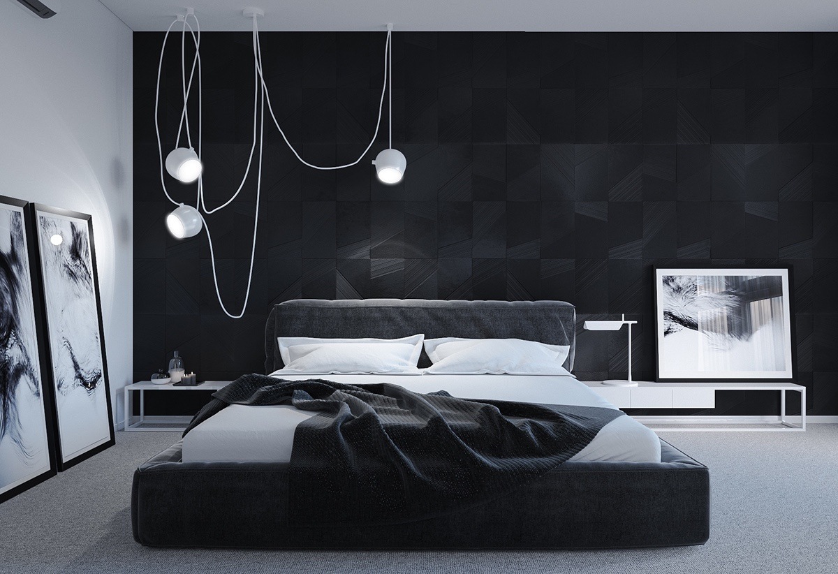 Ý nghĩa của màu đen trong thiết kế nội thất phòng ngủ