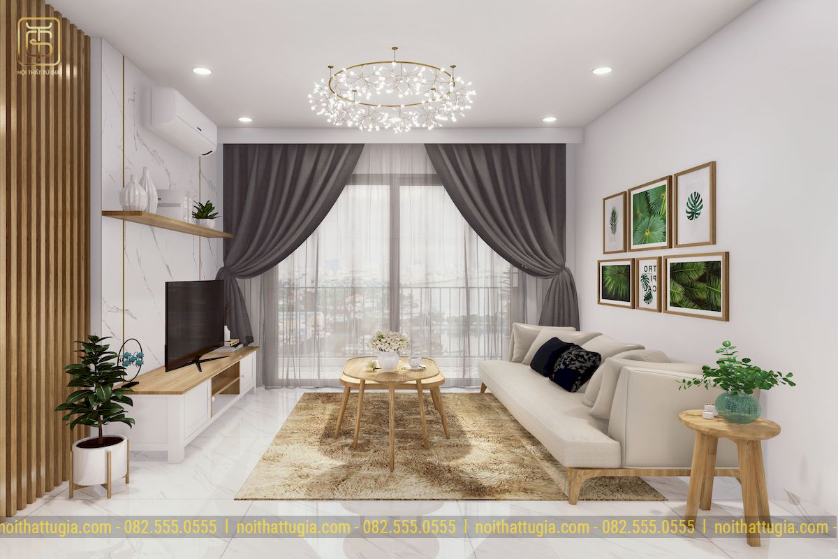 35 Mẫu thiết kế nội thất căn hộ chung cư 70m2 đẹp, tối ưu chi phí