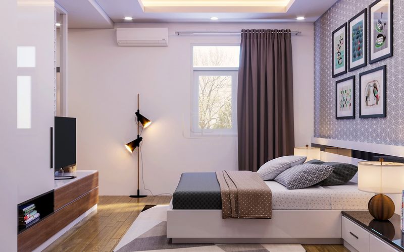 Đèn âm trần loại đèn cực kỳ phù hợp với những căn phòng ngủ có diện tích hạn chế