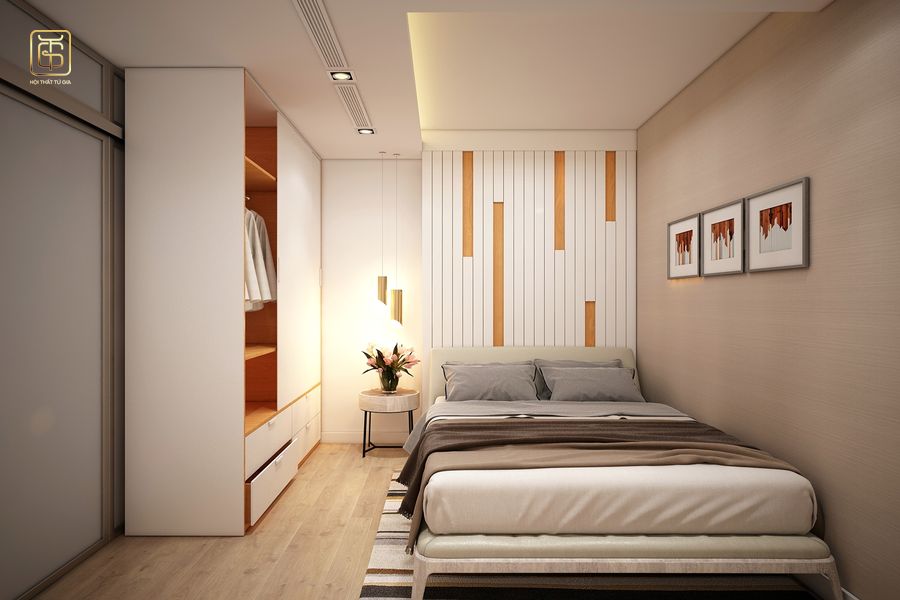 Ưng dụng những tông màu màu sáng vẫn là giải pháp tối ưu cho phòng ngủ nhỏ