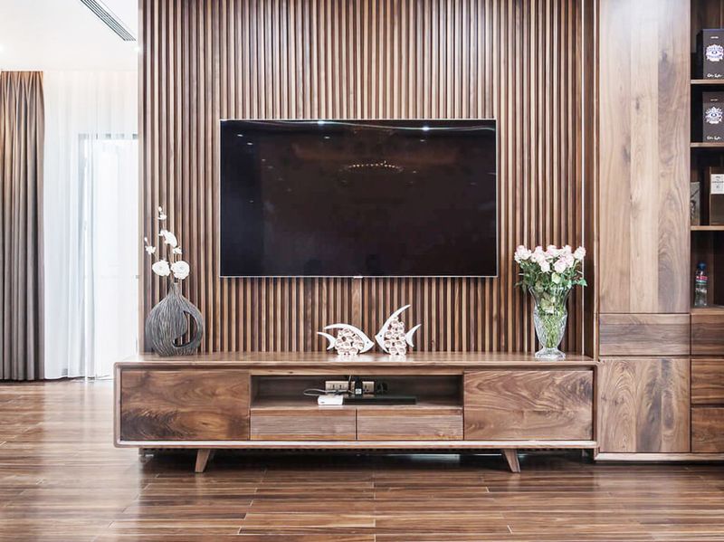kệ tivi thiết kế hiện đại với chất liệu gỗ tự vân vân gỗ cực kỳ mềm mại
