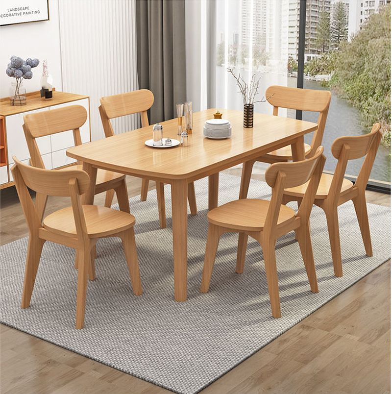 Bộ bàn ăn 6 ghế đơn giản
