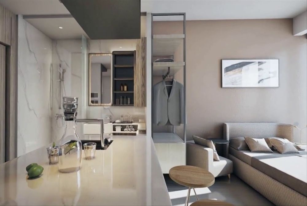Mẫu thiết kế căn hộ Studio đẹp hiện đại và tiện nghi nhất 2021