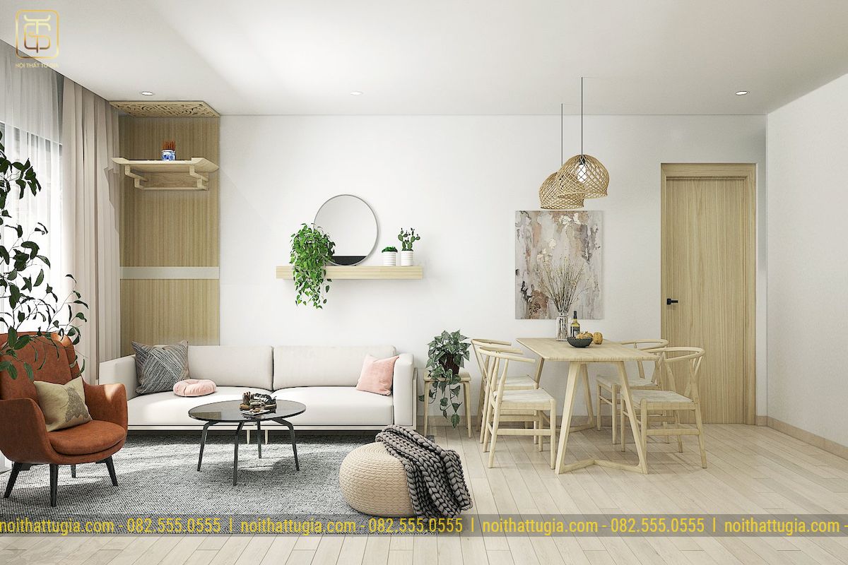 15 Ý tưởng thiết kế phòng khách chung cư nhỏ đẹp và tiết kiệm chi phí