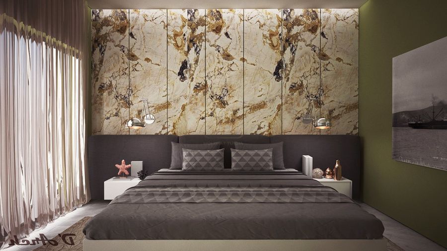 Đối với họa tiết gạch ốp tường phòng ngủ đẹp bạn nên lựa chọn những họa tiết đơn giản nhất