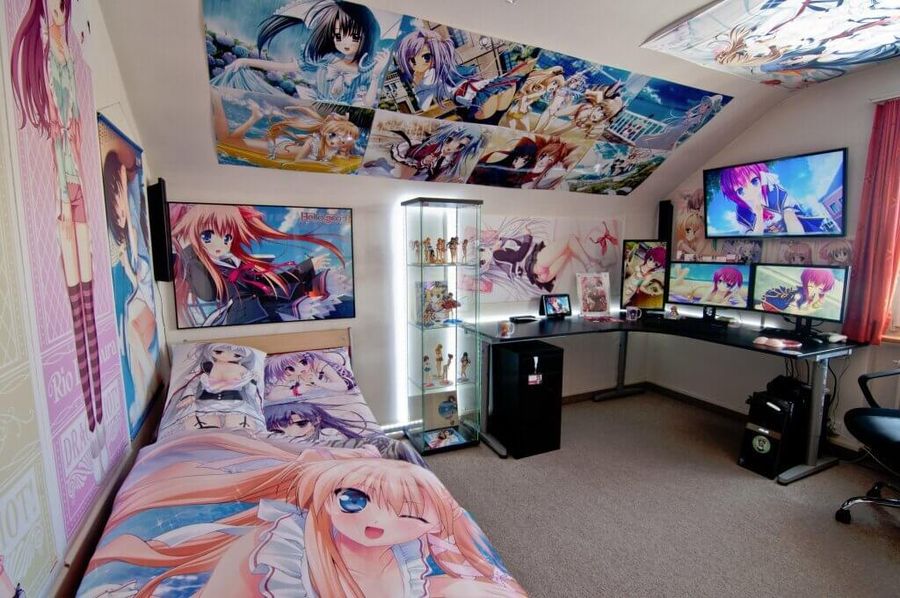 Nguồn gốc của phong cách thiết kế trang trí phòng ngủ Anime là từ những bộ phim hoạt hình Nhật Bản