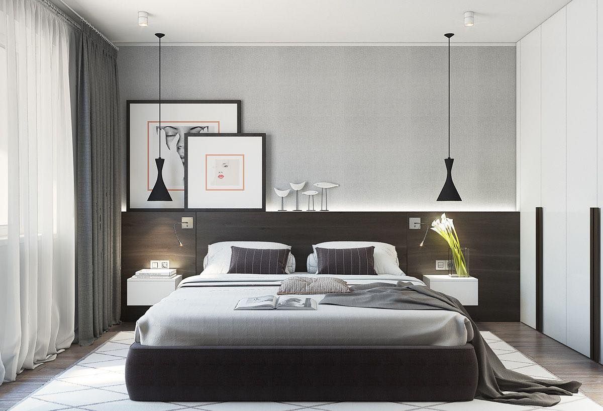 Phòng ngủ được thiết kế đơn giản tinh tế từ nội thất đến decor