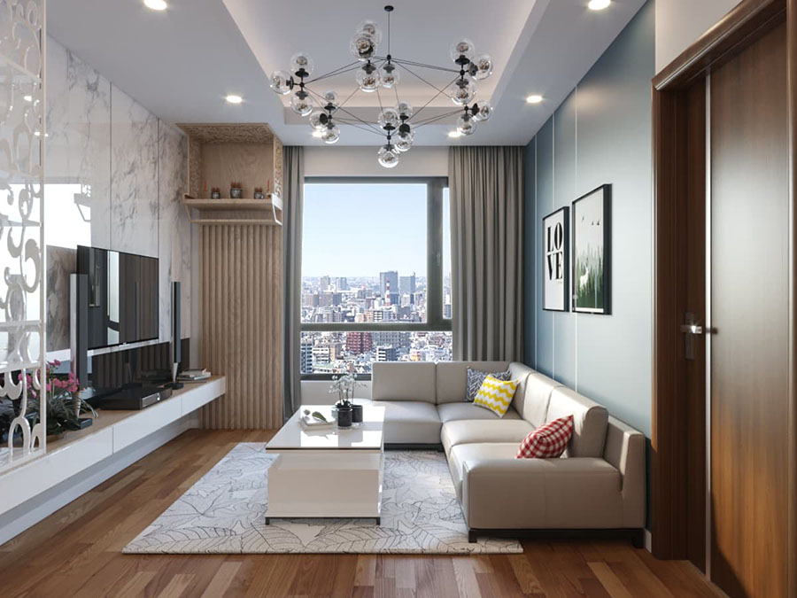 5 Mẫu thiết kế nội thất chung cư 55m2 tối ưu diện tích 2022